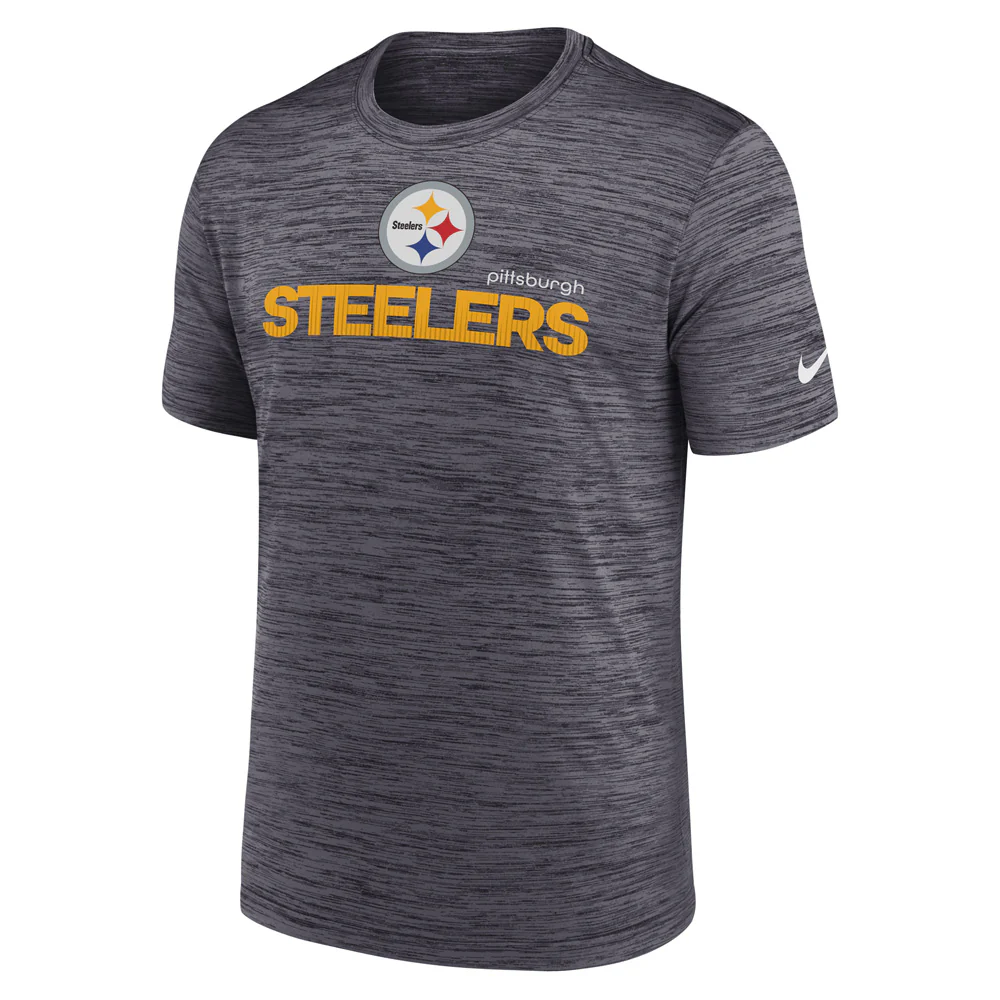 NFL Pittsburgh Steelers Nike 2024 Modern Velocity T-Shirt - Black - Image 2