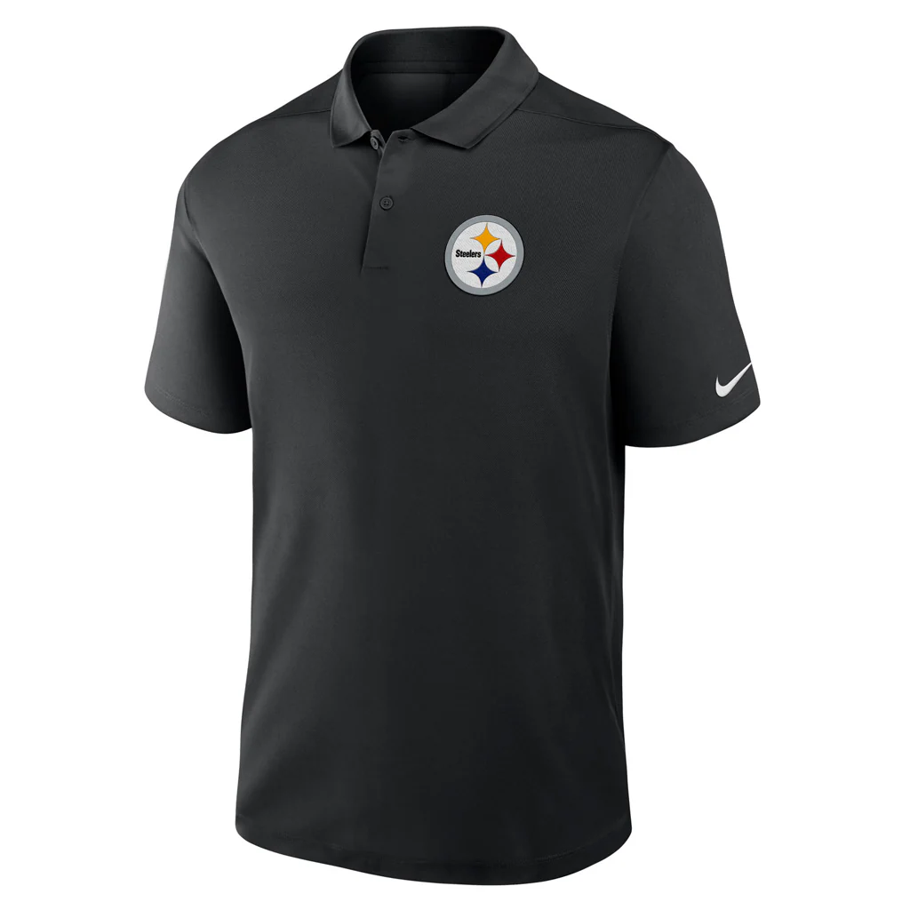 NFL Pittsburgh Steelers Nike 2025 Victory Polo - Black - Image 2