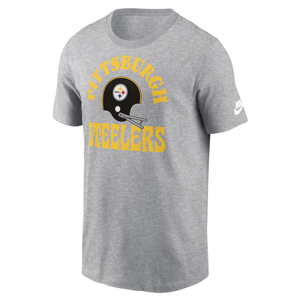 NFL Pittsburgh Steelers Nike Groove Essential T-Shirt - Gray - Image 2