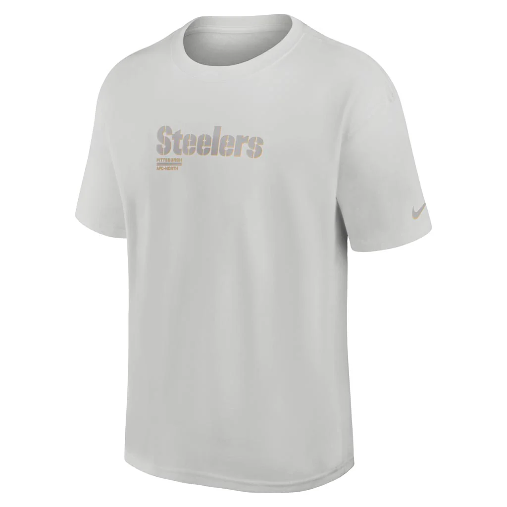 NFL Pittsburgh Steelers Nike Heavy Max90 T-Shirt - Gray - Image 2