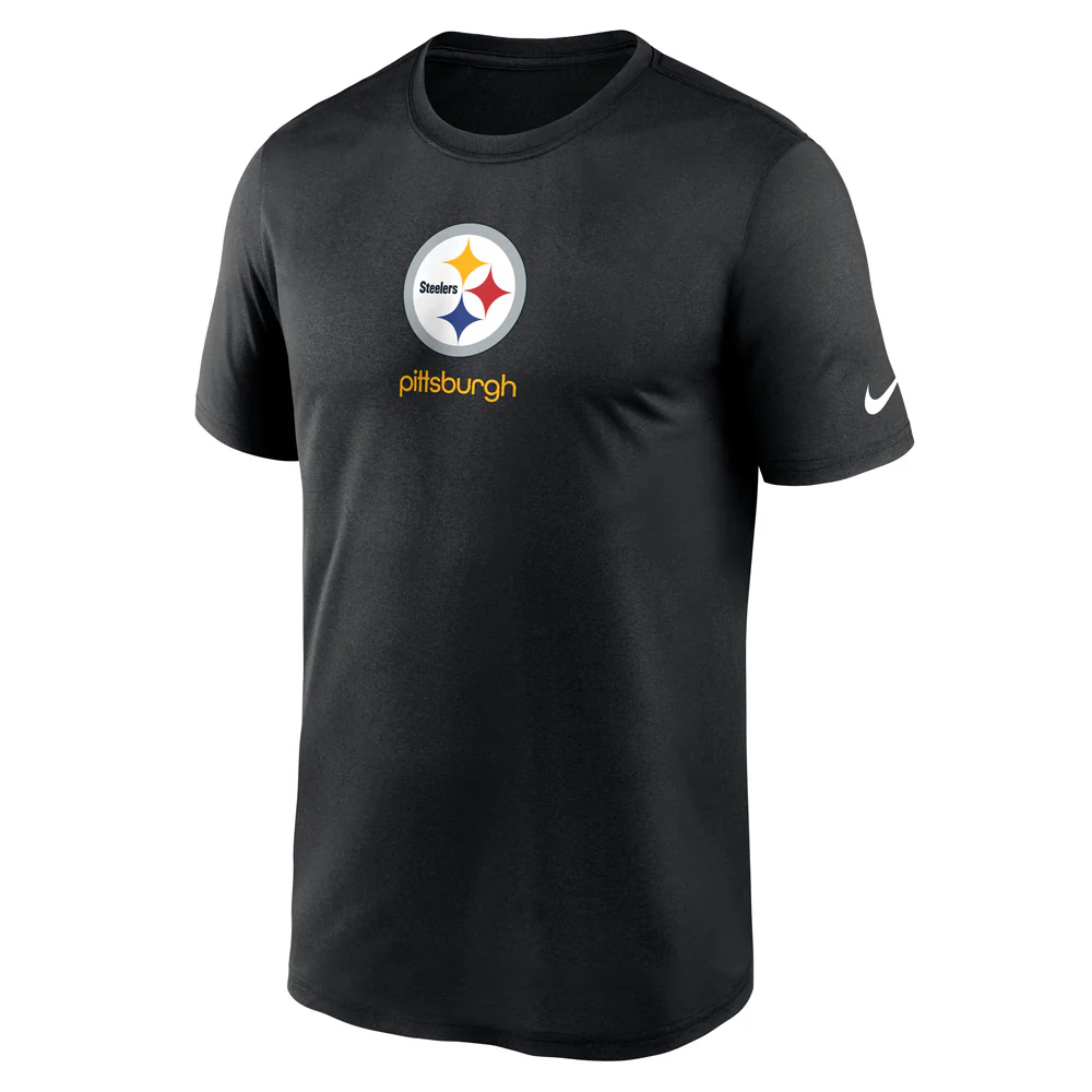 NFL Pittsburgh Steelers Nike Sign Legend T-Shirt - Black - Image 2