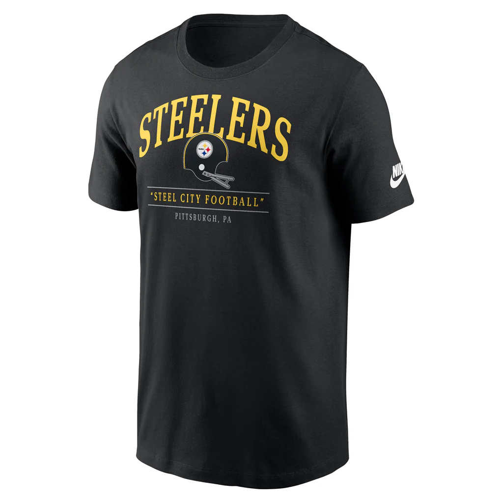 NFL Pittsburgh Steelers Nike Throwback Arch T-Shirt - Image 2