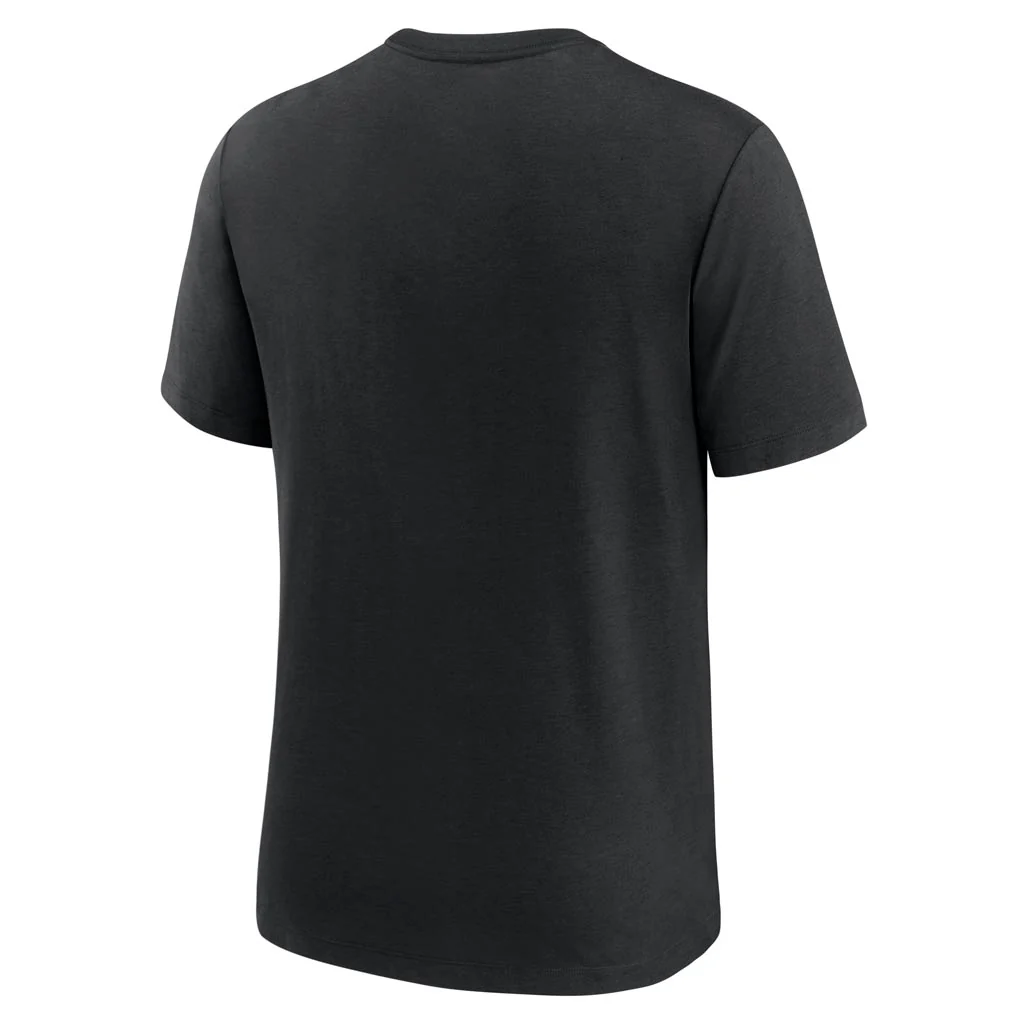 NFL Pittsburgh Steelers Nike Tri-Blend Rewind T-Shirt - Black - Image 3