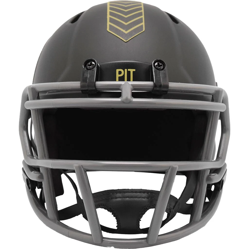 NFL Pittsburgh Steelers Riddell 2025 Salute to Service Mini Speed Helmet - Green - Image 3