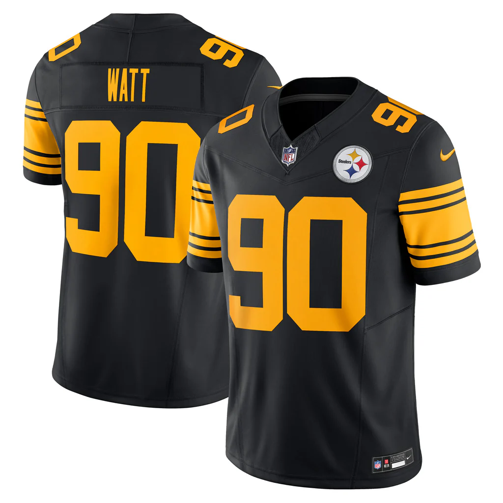 NFL Pittsburgh Steelers TJ Watt Nike Alternate Vapor F.U.S.E. Limited Jersey - Black