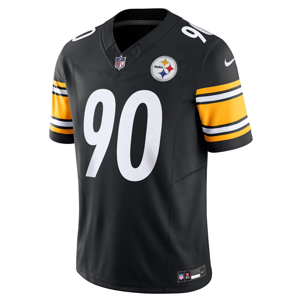 NFL Pittsburgh Steelers TJ Watt Nike Alternate Vapor F.U.S.E. Limited Jersey - Black - Image 2