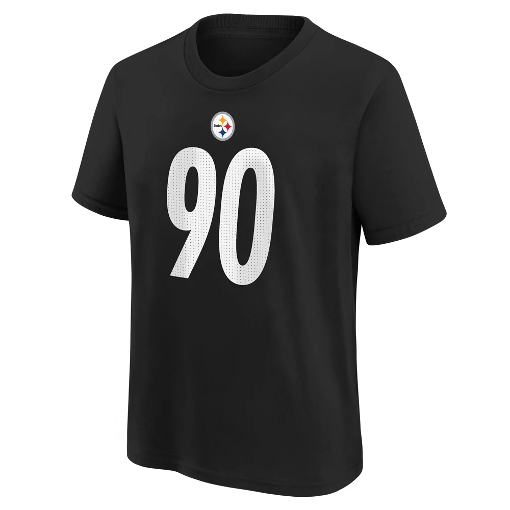 NFL Pittsburgh Steelers TJ Watt Youth Nike Name & Number T-Shirt - Black - Image 2