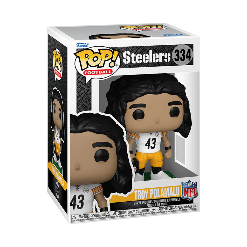 NFL Pittsburgh Steelers Troy Polamalu Funko Legends Pop! Vinyl Figure - Image 2