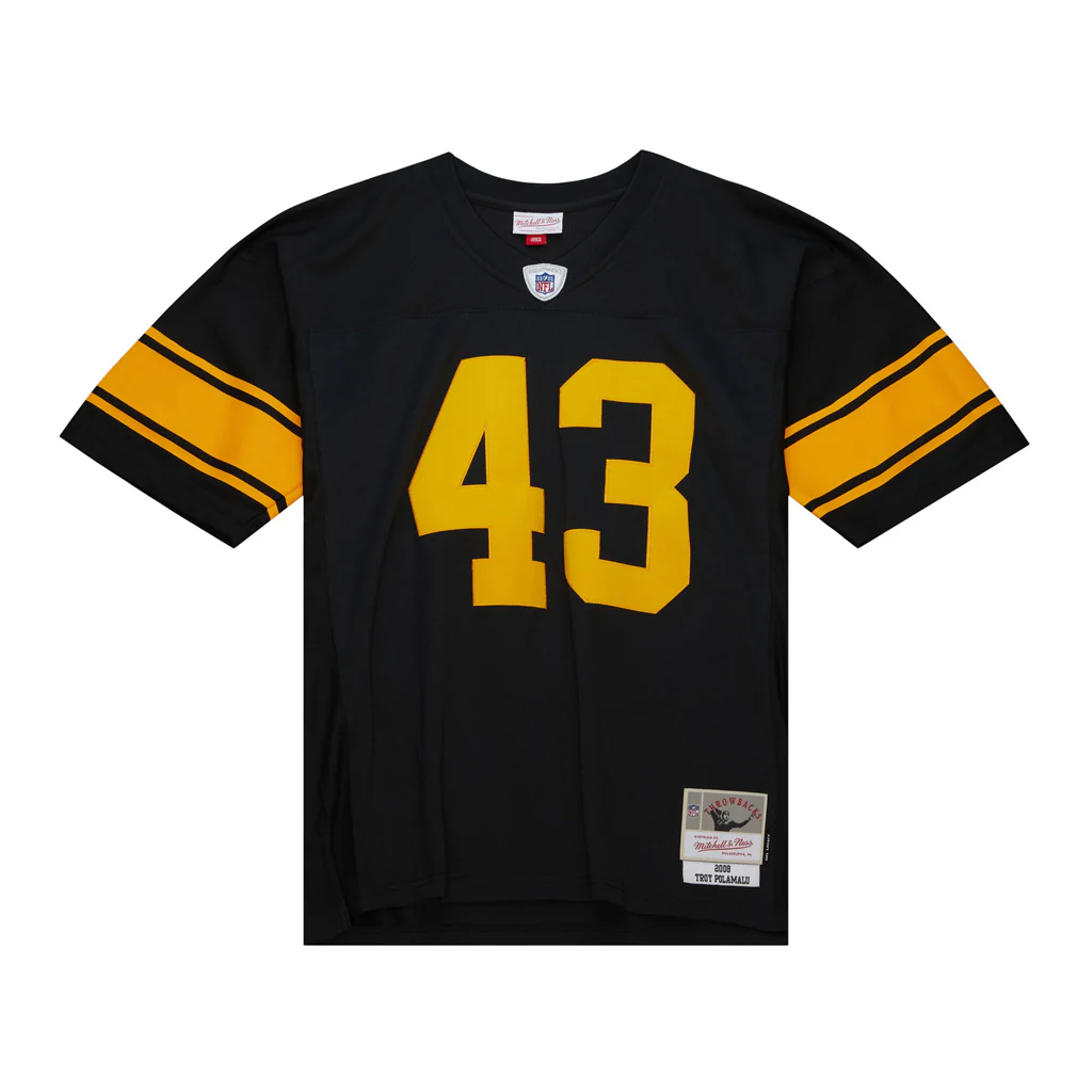 NFL Pittsburgh Steelers Troy Polamalu Mitchell & Ness '98 Legacy Jersey - Image 2