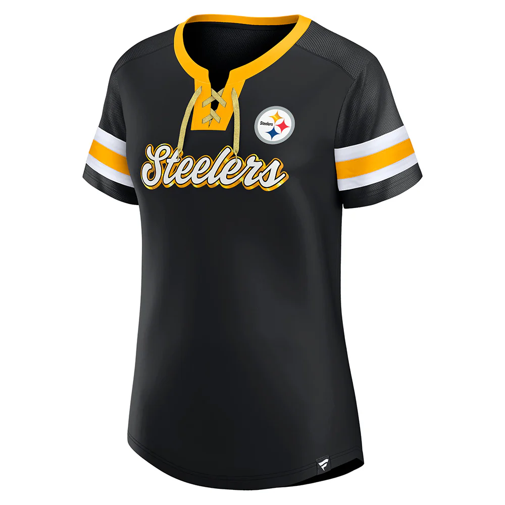 NFL Pittsburgh Steelers Women's Fanatics Original State Lace-Up Top