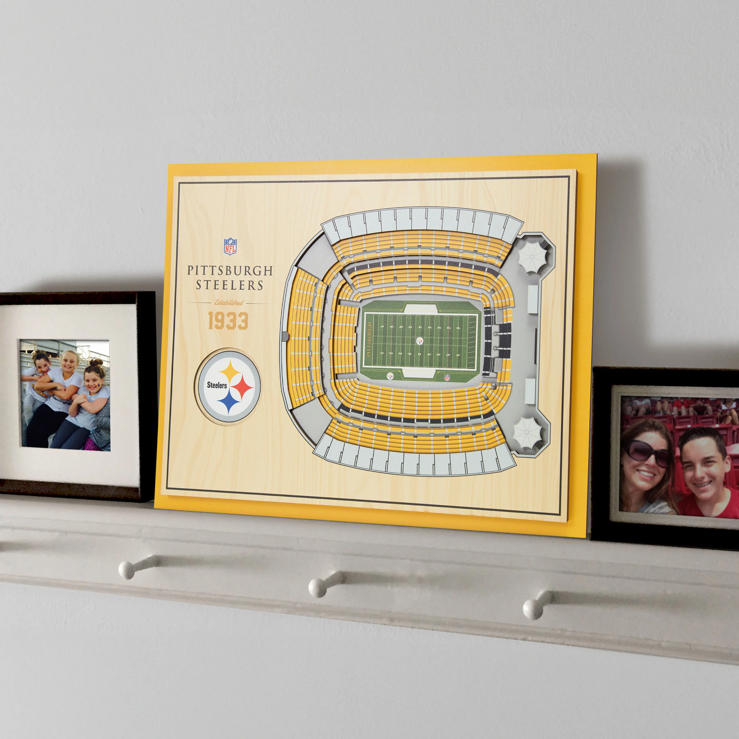 NFL Pittsburgh Steelers You the fan 5-Layer Stadium View Wall Art - Image 2