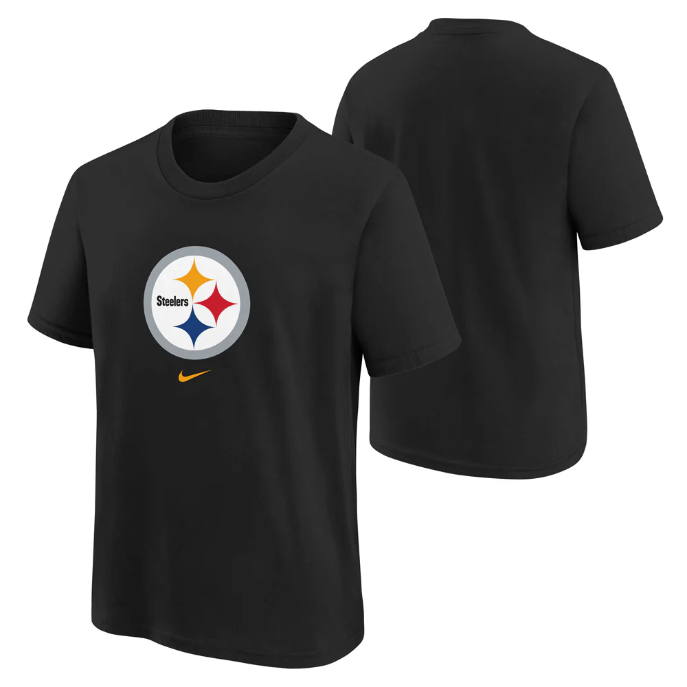 NFL Pittsburgh Steelers Youth Nike Logo T-Shirt - Black
