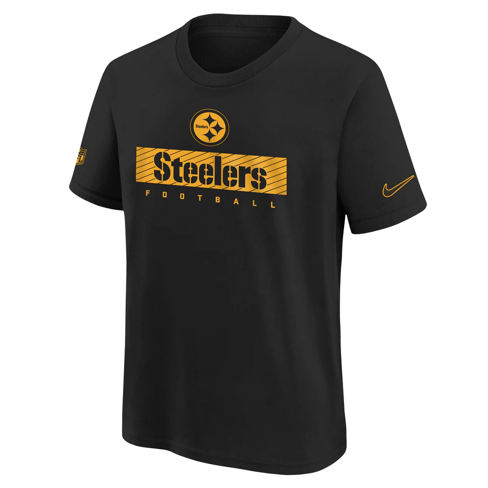 NFL Pittsburgh Steelers Youth Nike Team Issue Legend T-Shirt - Black - Image 2