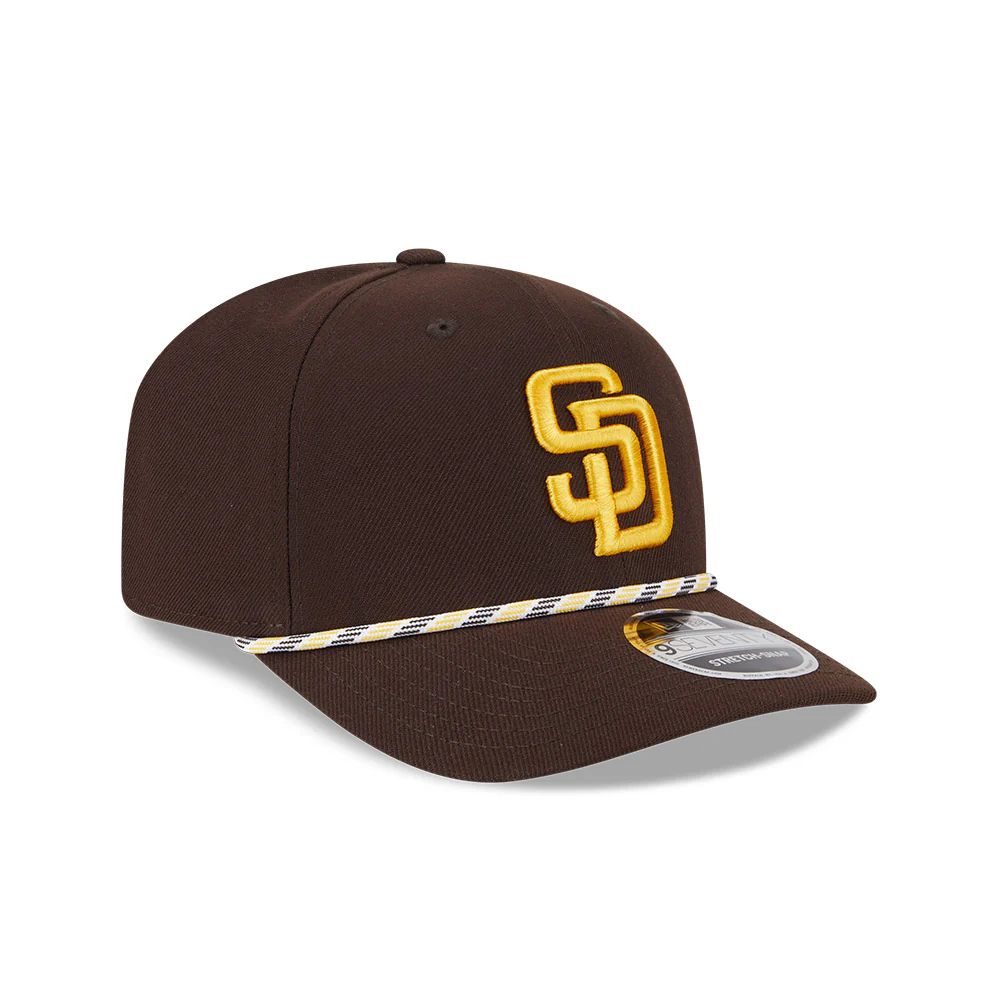 MLB San Diego Padres New Era Multicolor Rope 9SEVENTY Stretch-Snapback Hat - Brown - Image 2