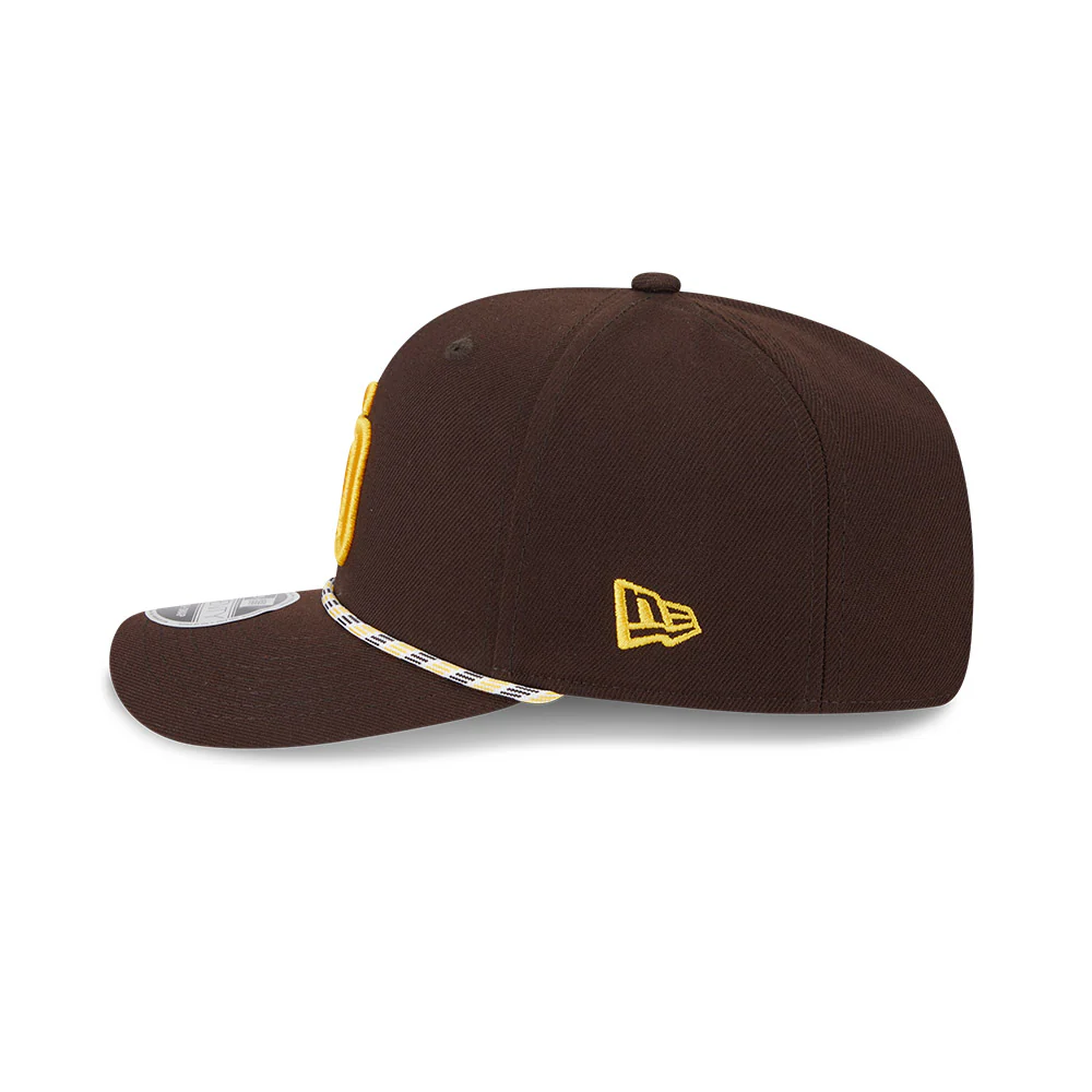 MLB San Diego Padres New Era Multicolor Rope 9SEVENTY Stretch-Snapback Hat - Brown - Image 4