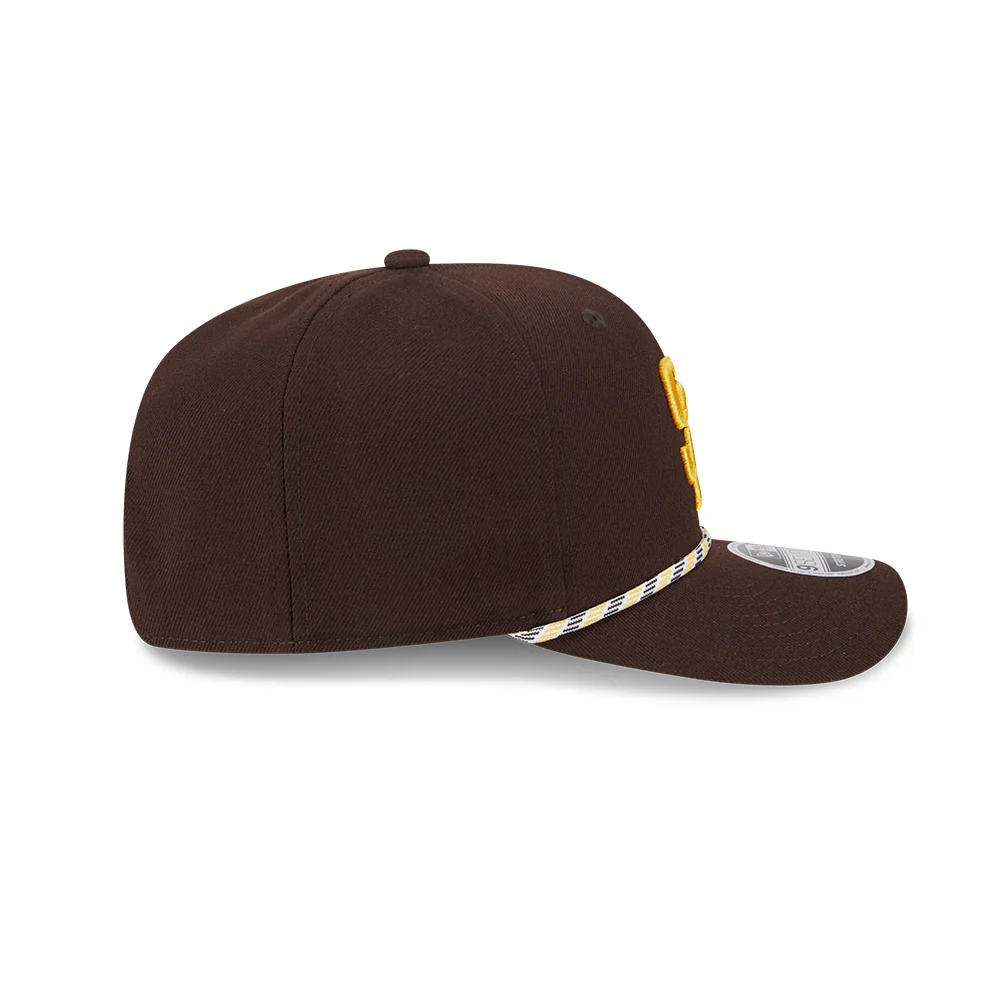 MLB San Diego Padres New Era Multicolor Rope 9SEVENTY Stretch-Snapback Hat - Brown - Image 6