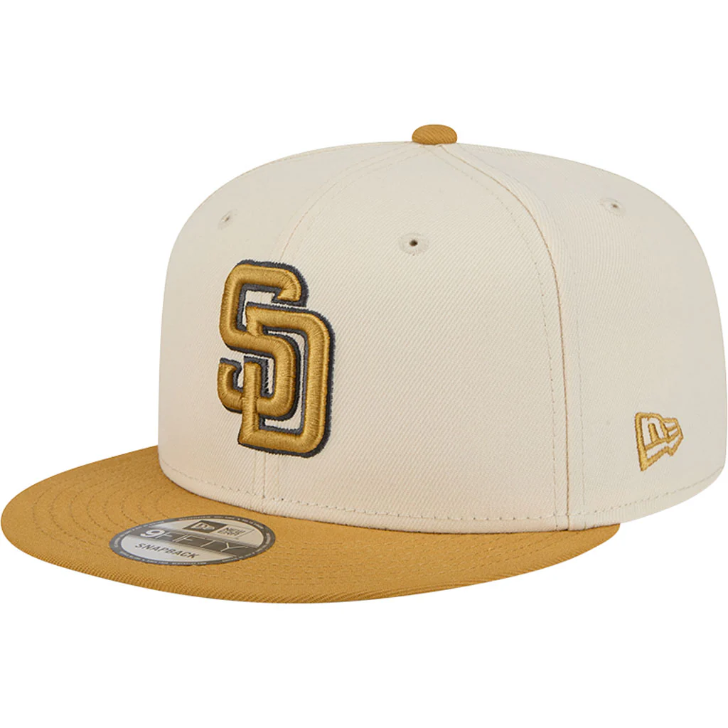 NFL San Diego Padres New Era Two-Tone Dusted 9FIFTY Snapback Hat - Light cream