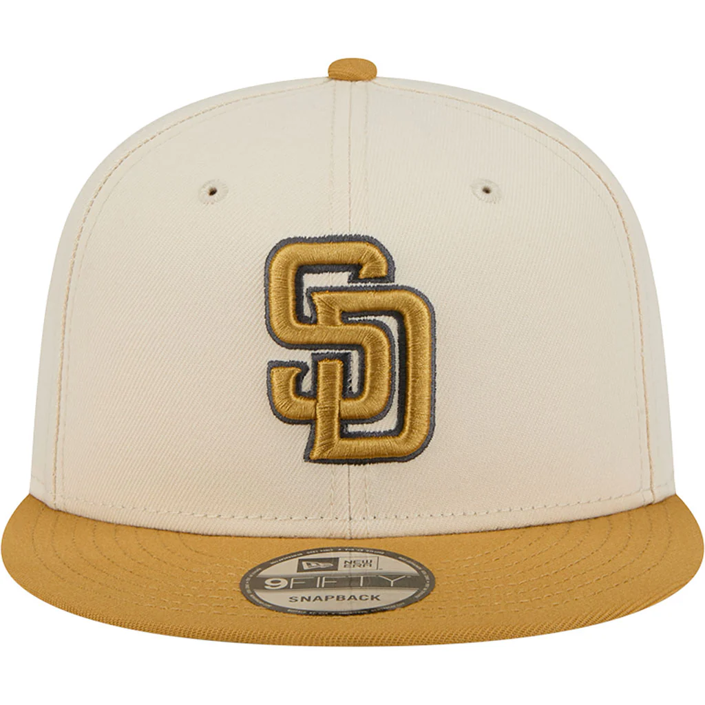 NFL San Diego Padres New Era Two-Tone Dusted 9FIFTY Snapback Hat - Light cream - Image 3
