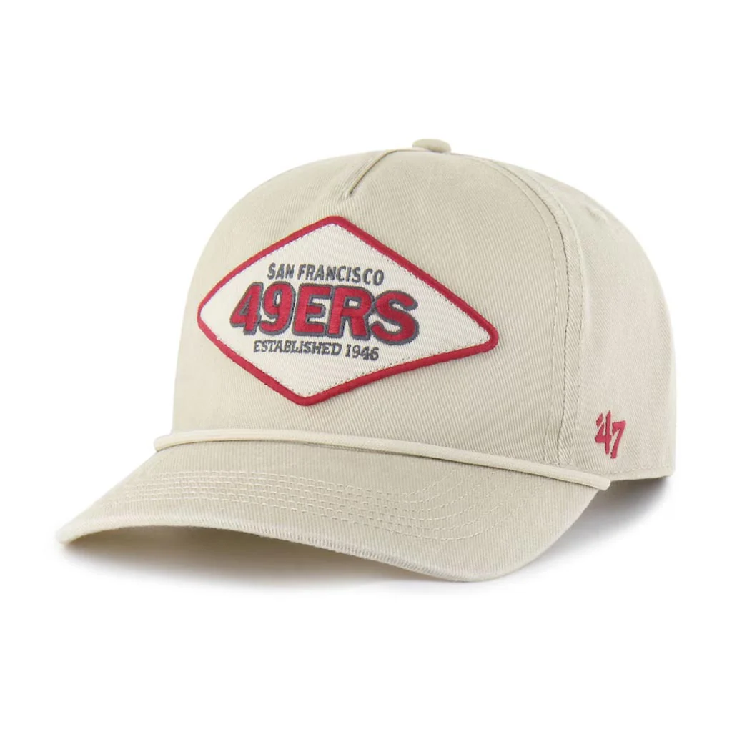 NFL San Francisco 49ers '47 Cairn Hitch Snapback Hat - Tan - Image 2