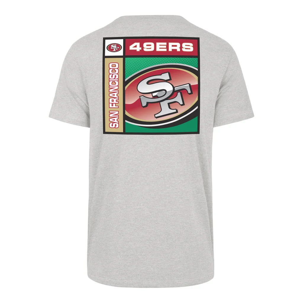 NFL San Francisco 49ers '47 Chrome Plate Franklin T-Shirt - Gray - Image 3