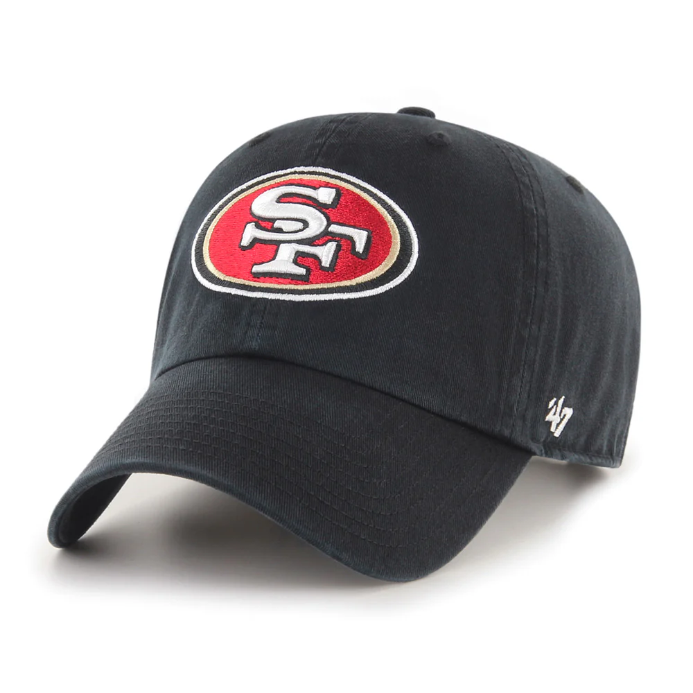 NFL San Francisco 49ers '47 Clean Up Adjustable Hat - Black