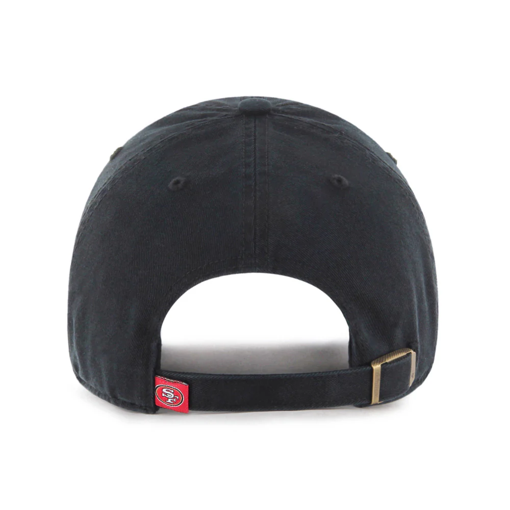 NFL San Francisco 49ers '47 Clean Up Adjustable Hat - Black - Image 2