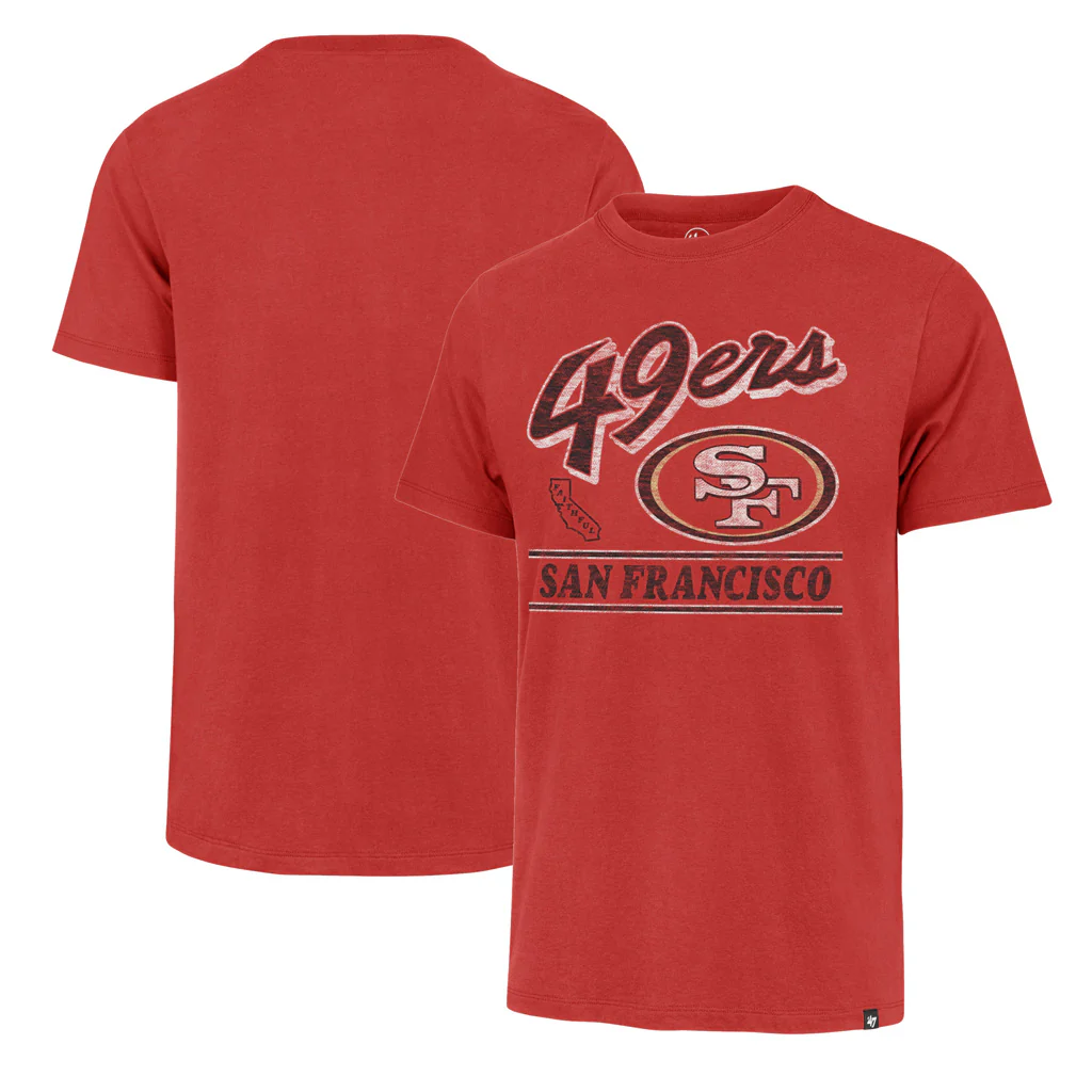 NFL San Francisco 49ers '47 Fly By Franklin T-Shirt - Red