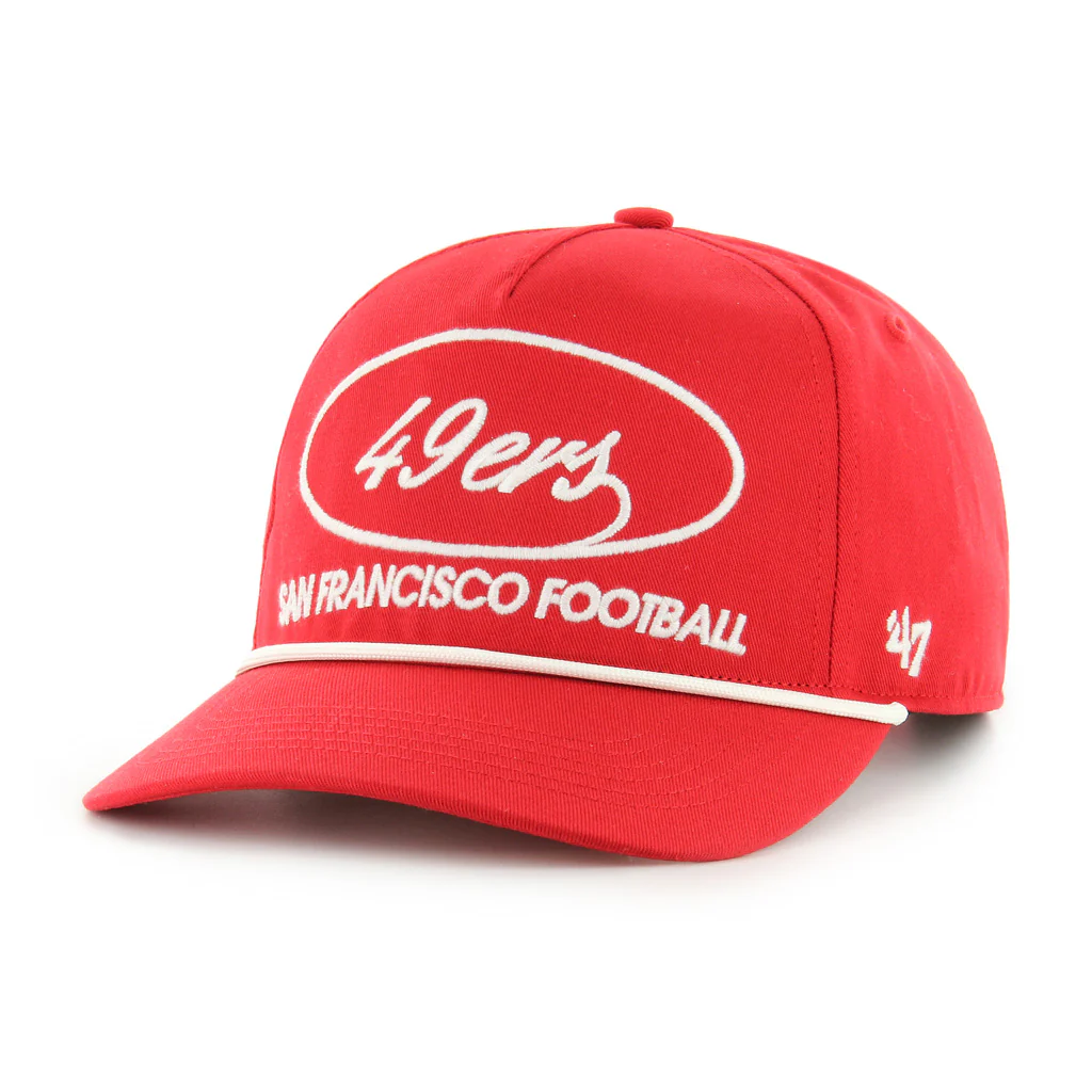 NFL San Francisco 49ers '47 Foundational Hitch Snapback Hat - Red - Image 2