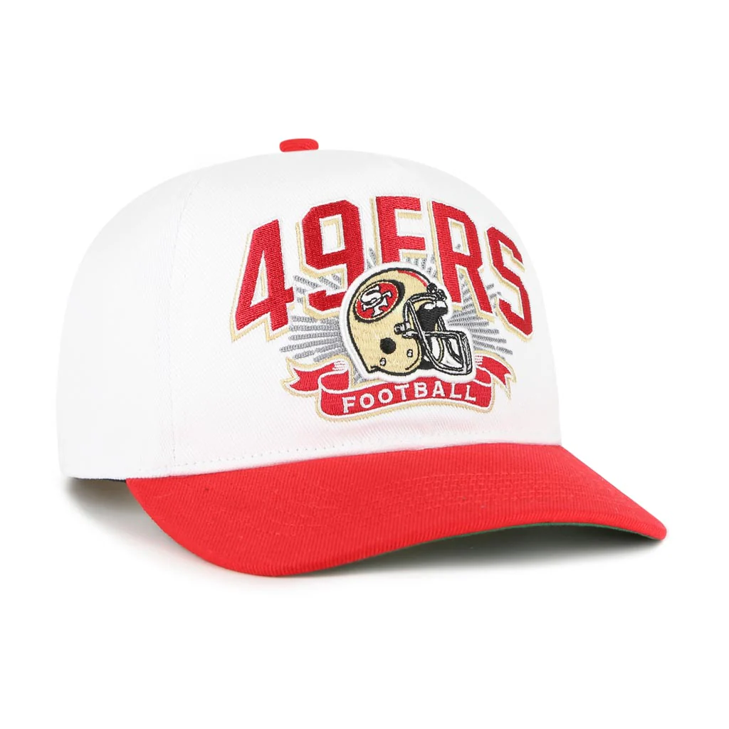 NFL San Francisco 49ers '47 Two-Tone Prime Play Hitch Snapback Hat - White - Image 2