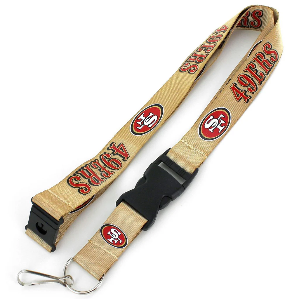 NFL San Francisco 49ers Aminco Team Lanyard - Gold