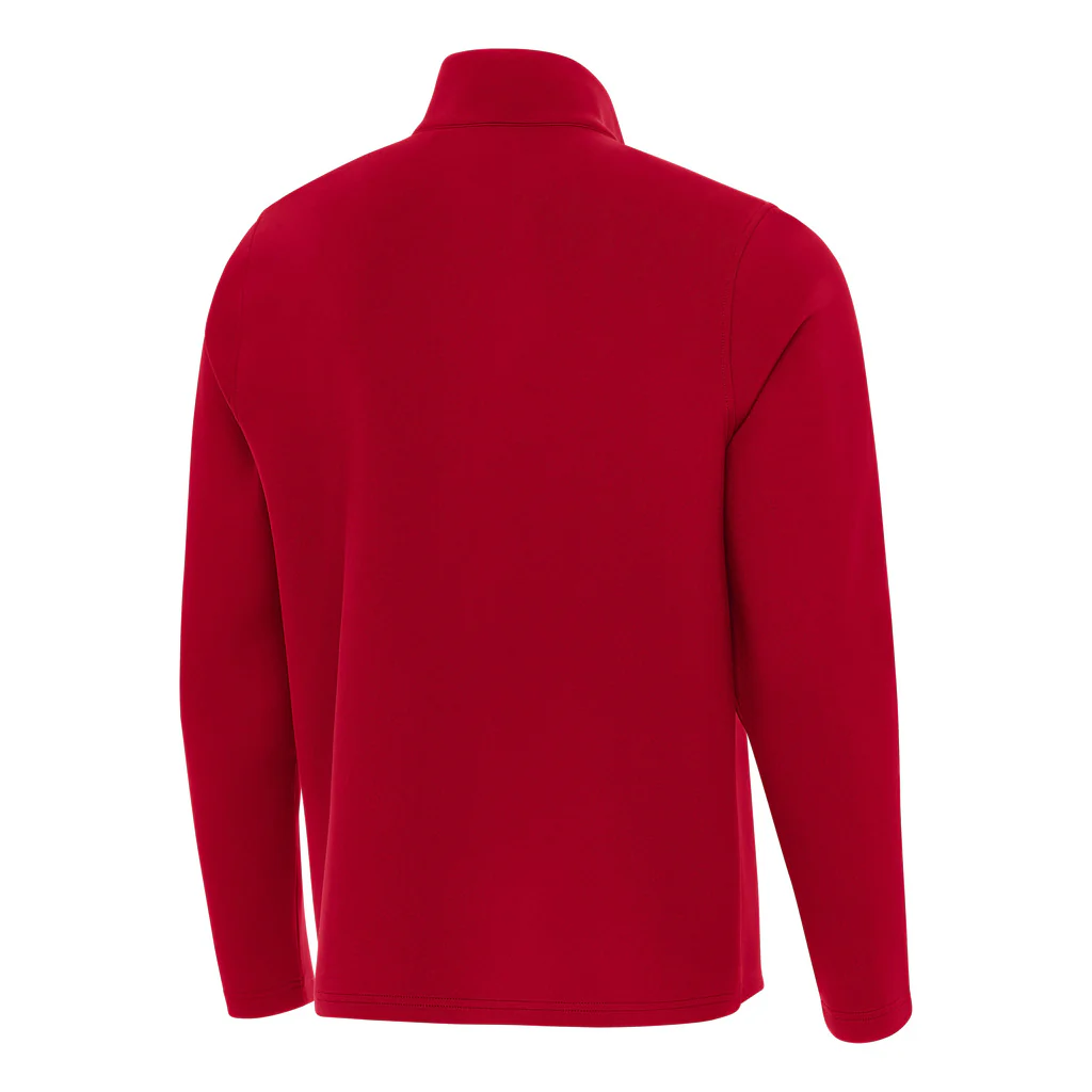 NFL San Francisco 49ers Antigua Insider 1/4 Zip Pullover Jacket - Red - Image 2