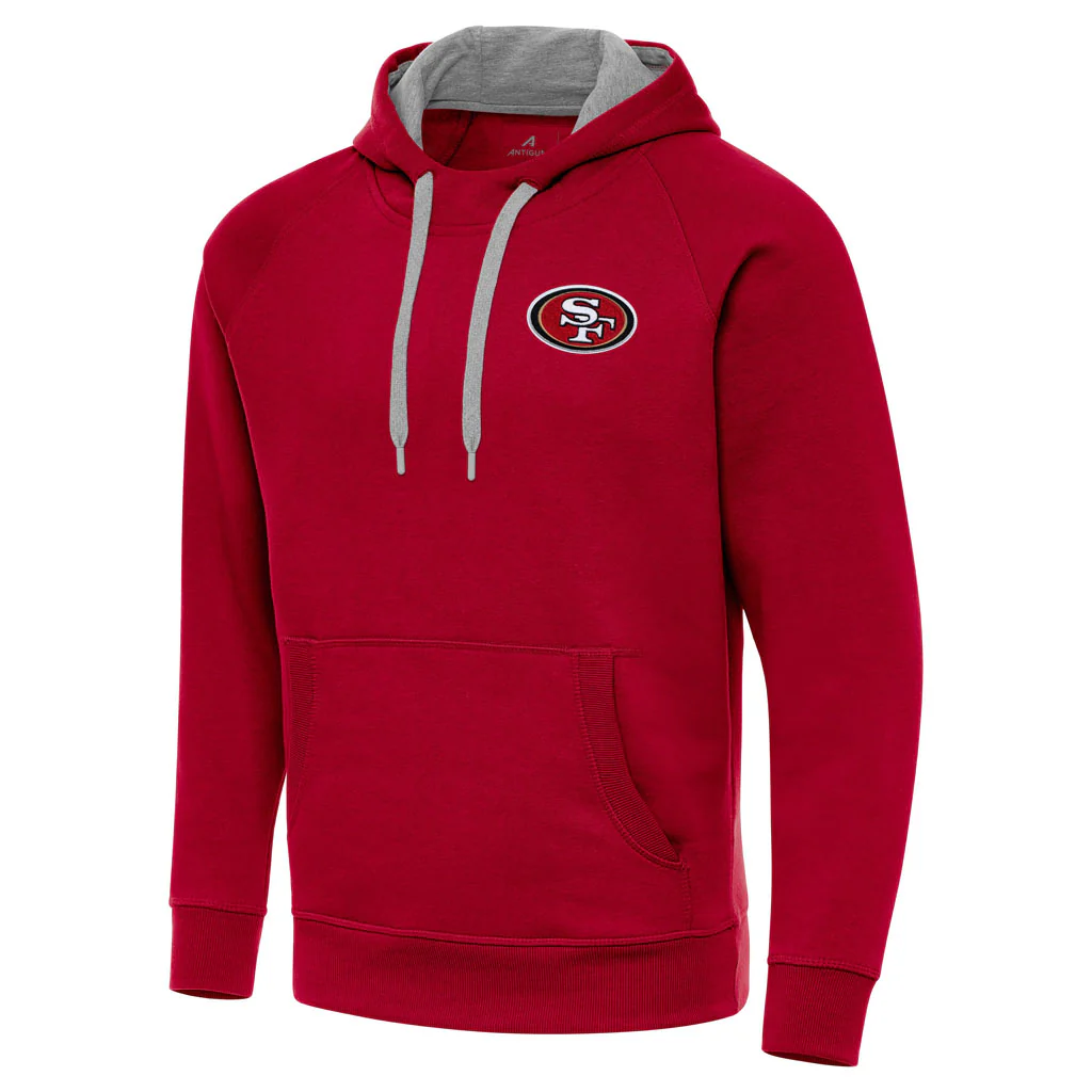 NFL San Francisco 49ers Antigua Victory Pullover Hoodie - Red