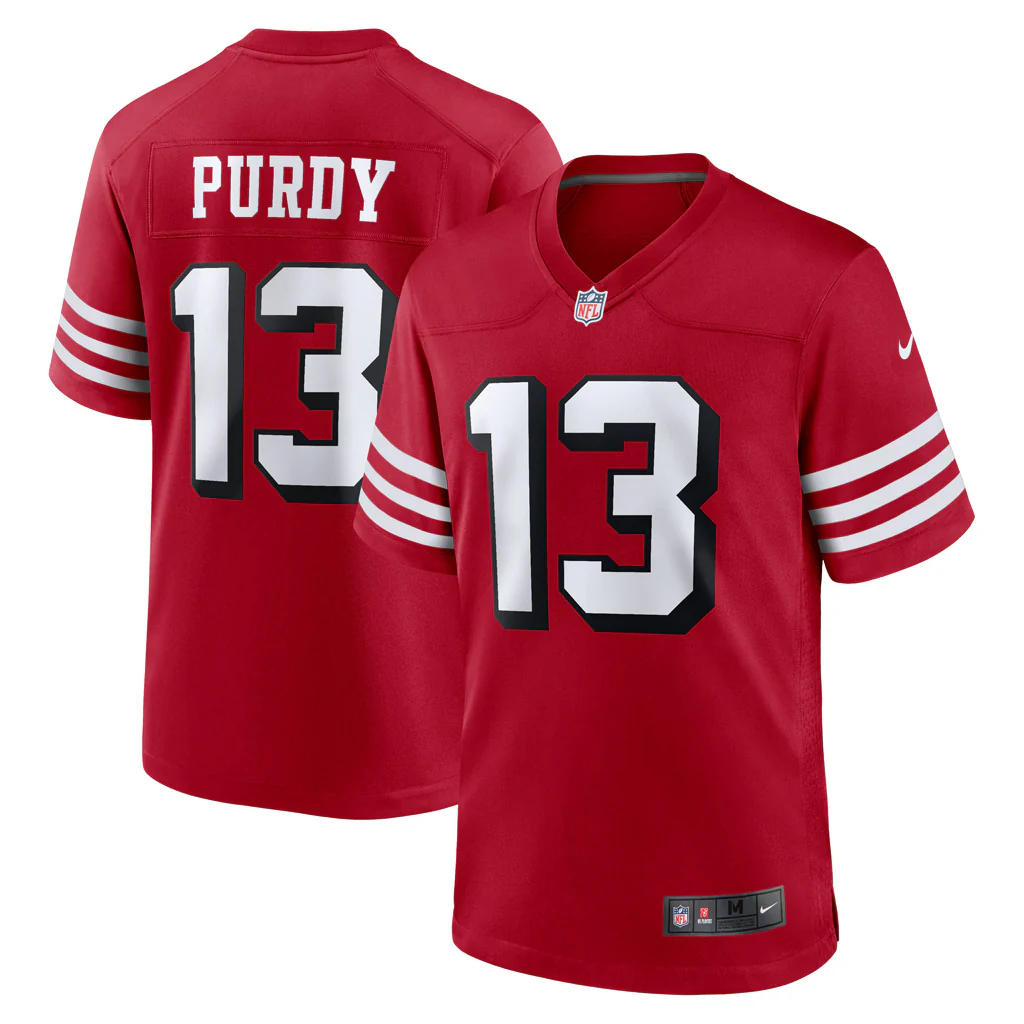 NFL San Francisco 49ers Brock Purdy Nike Alternate Game Jersey - Red
