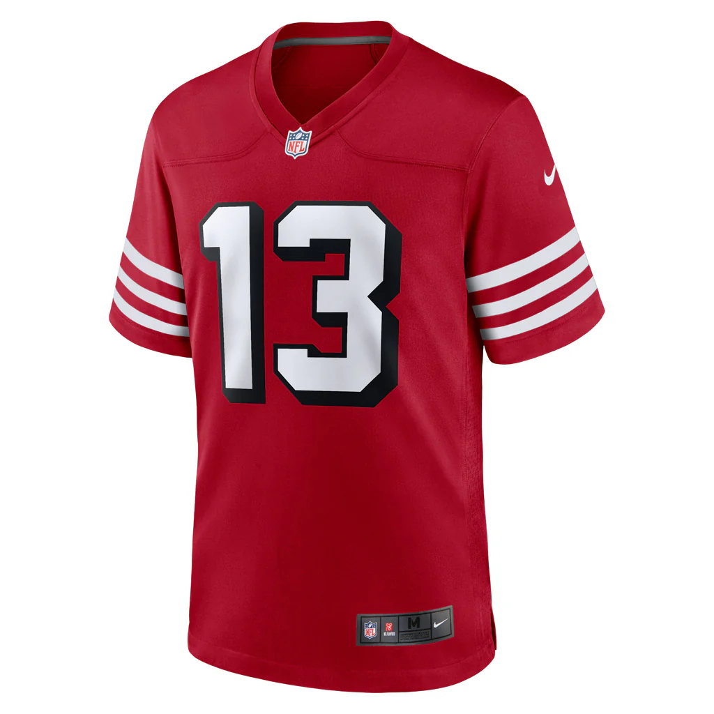 NFL San Francisco 49ers Brock Purdy Nike Alternate Game Jersey - Red - Image 2