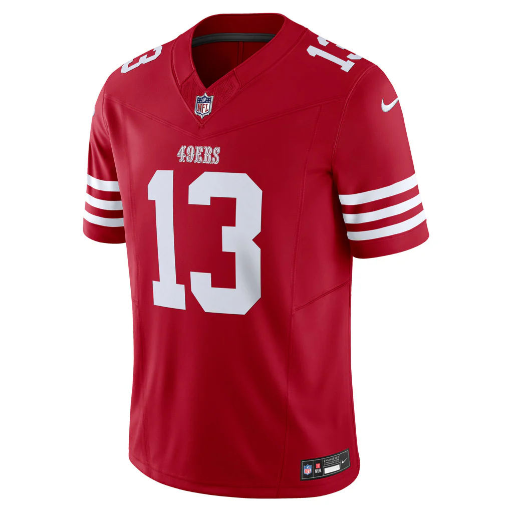 NFL San Francisco 49ers Brock Purdy Nike Home Vapor F.U.S.E Limited Jersey - Red - Image 2