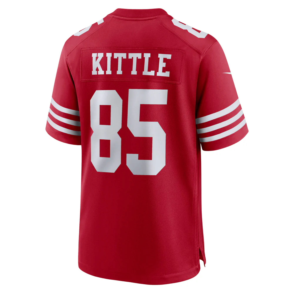 NFL San Francisco 49ers George Kittle Nike Home Game Jersey - Red - Image 3