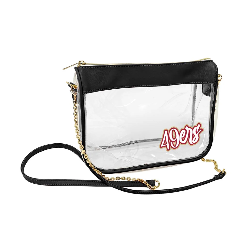 NFL San Francisco 49ers Logo Brands Hype Clear Bag - Black