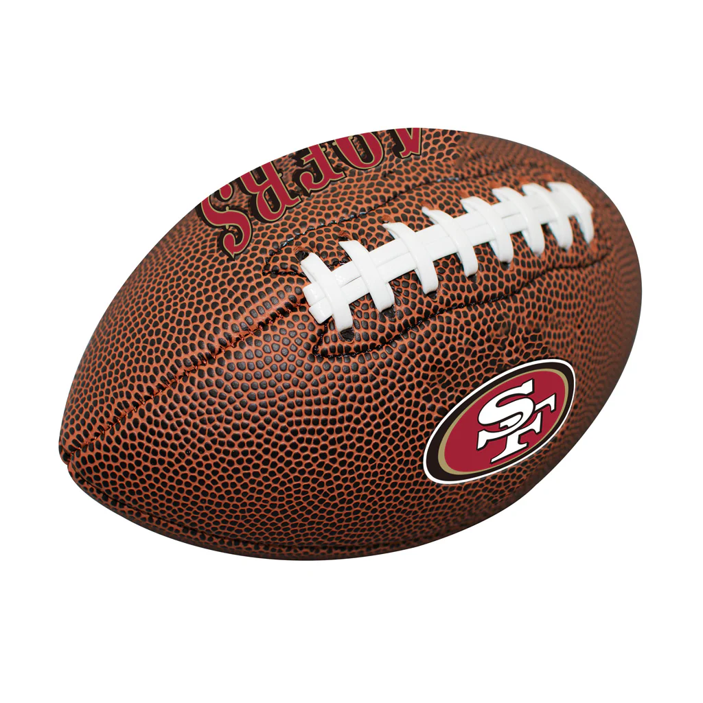 NFL San Francisco 49ers Logo Brands Mini Composite Football - Brown