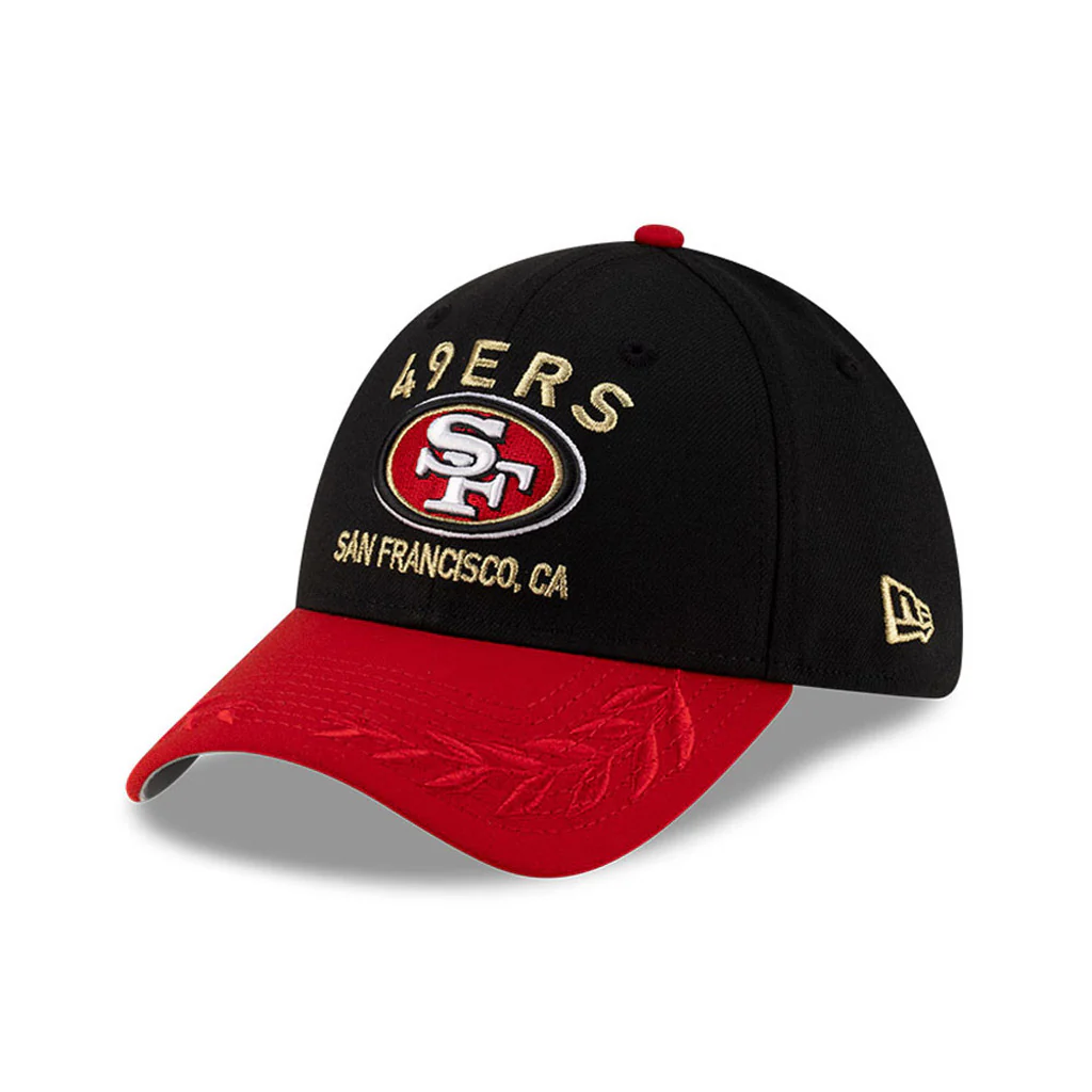 NFL San Francisco 49ers New Era 2025 Draft 39THIRTY Flex Fit Hat - Black