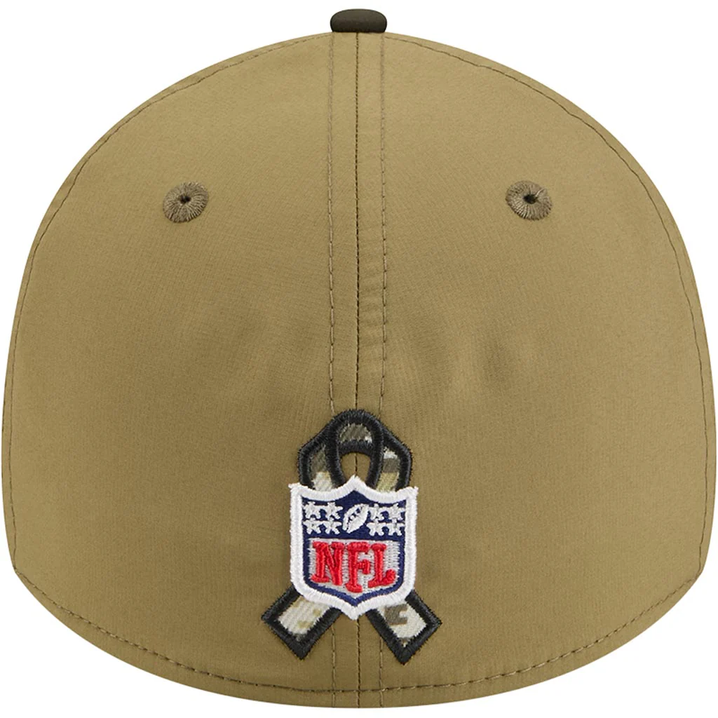 NFL San Francisco 49ers New Era 2025 Salute to Service 39THIRTY Flex Fit Hat - Green - Image 4