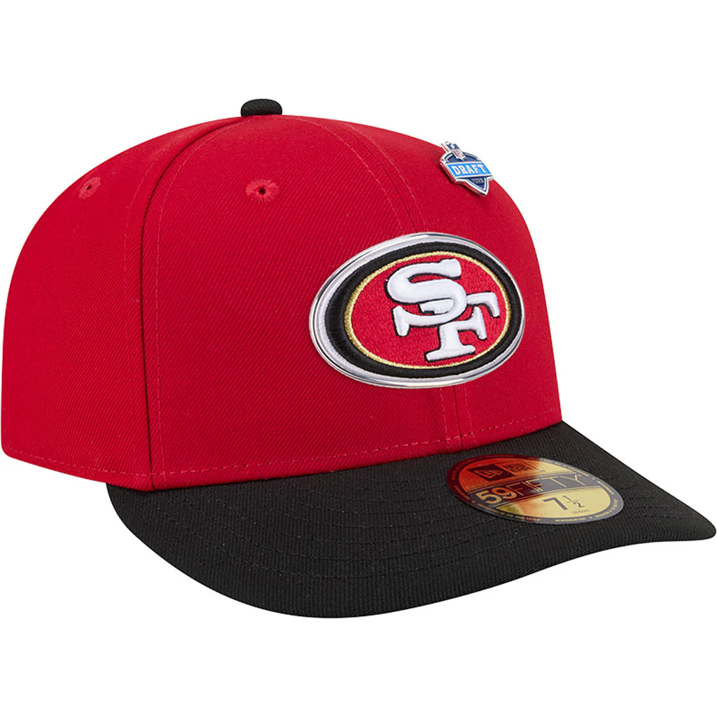 NFL San Francisco 49ers New Era 2026 Draft 59FIFTY Fitted Hat - Red - Image 2