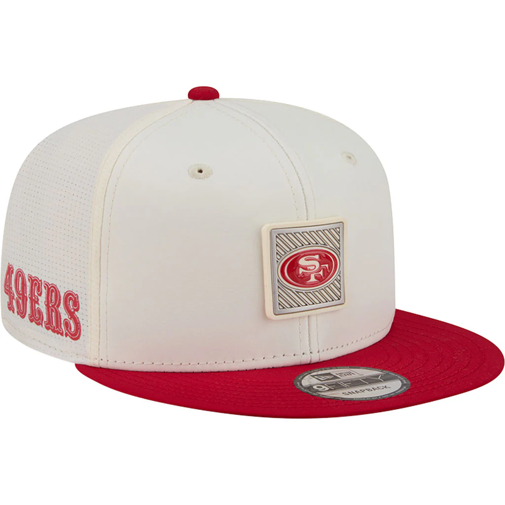 NFL San Francisco 49ers New Era 2026 Training 9FIFTY Snapback Hat - Cream - Image 2