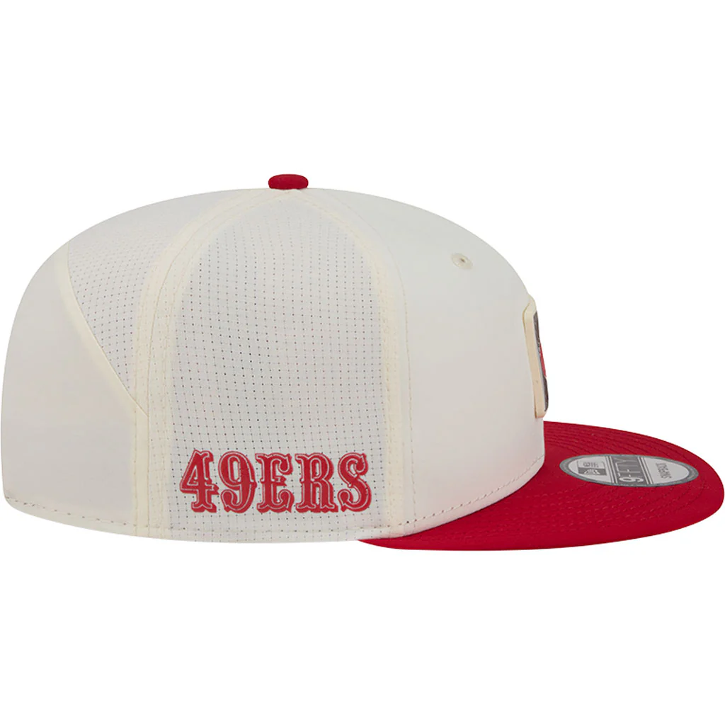 NFL San Francisco 49ers New Era 2026 Training 9FIFTY Snapback Hat - Cream - Image 5