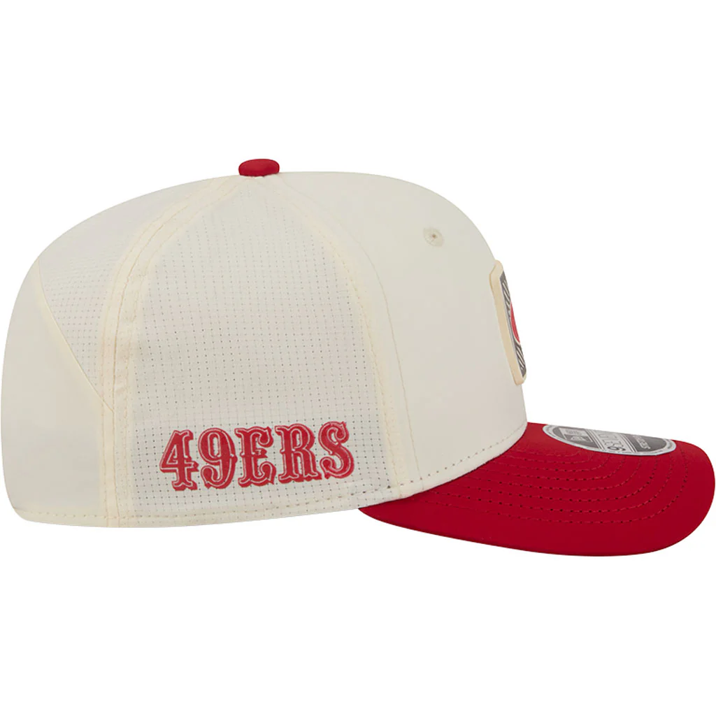 NFL San Francisco 49ers New Era 2026 Training 9SEVENTY Stretch Snapback Hat - Cream - Image 5