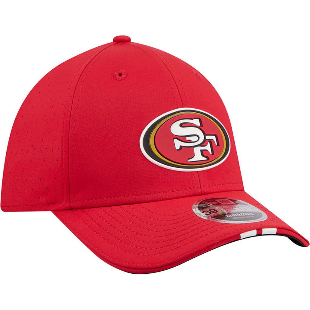 NFL San Francisco 49ers New Era Assist 39THIRTY M-Cown Flex Fit Hat - Red - Image 2