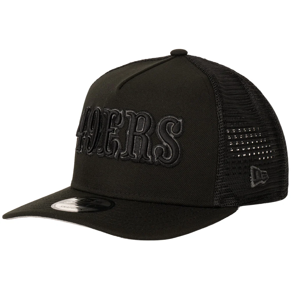 NFL San Francisco 49ers New Era Black Pearl A-Frame 9FIFTY Trucker Snapback Hat