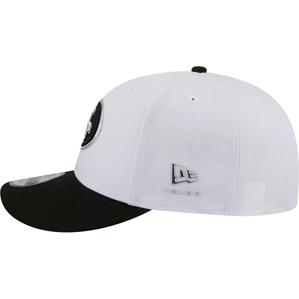 NFL San Francisco 49ers New Era Black & White 2026 Draft 9FIFTY Snapback Hat - White - Image 4