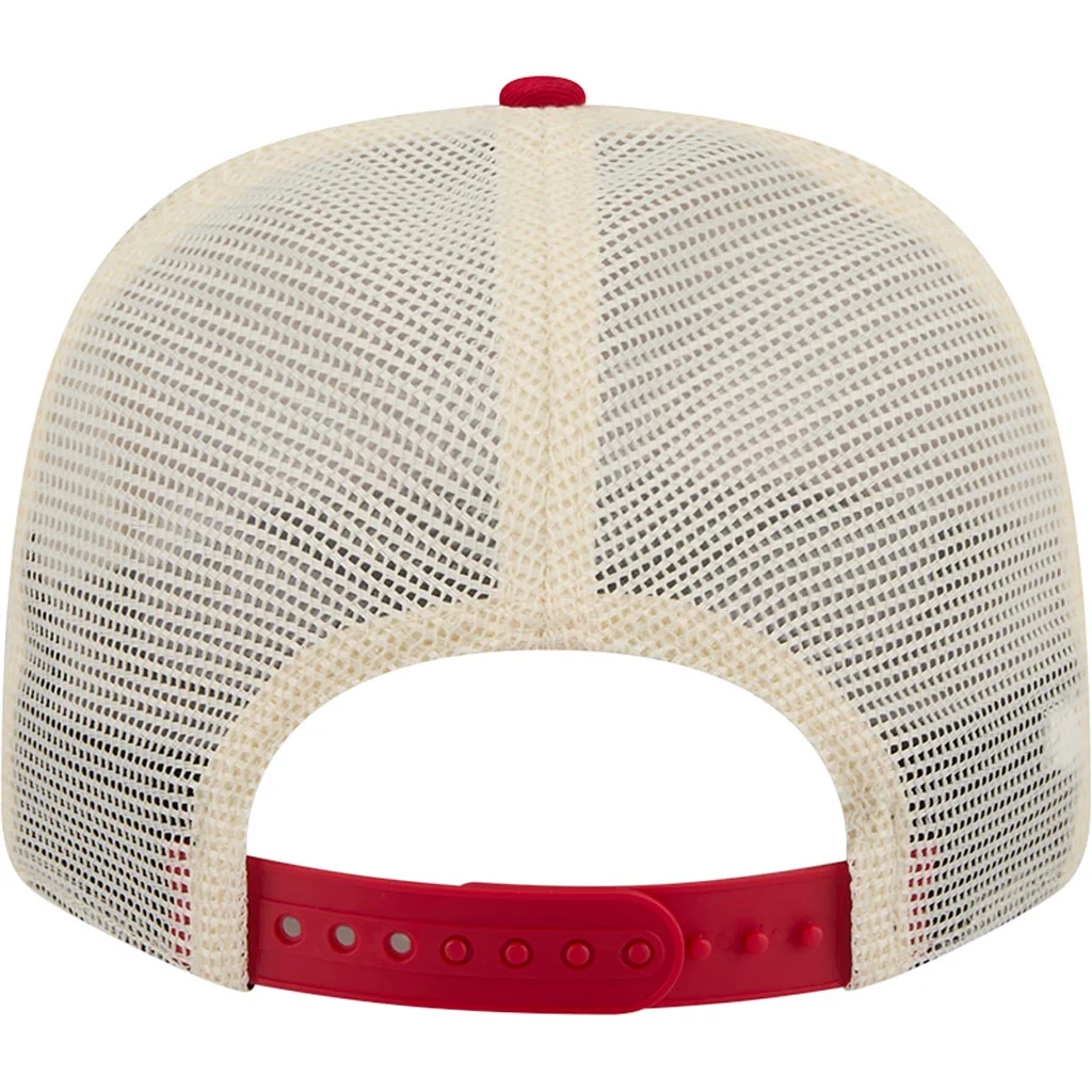 NFL San Francisco 49ers New Era Circle 9SEVENTY Stretch-Snapback Hat - Cream - Image 4