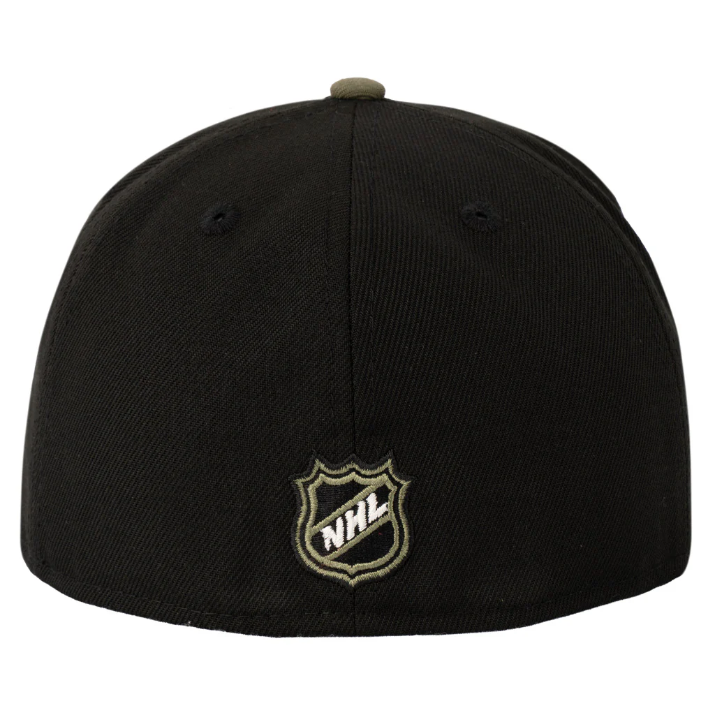 NFL San Francisco 49ers New Era Midnight Jungle 59FIFTY Fitted Hat - Black - Image 3