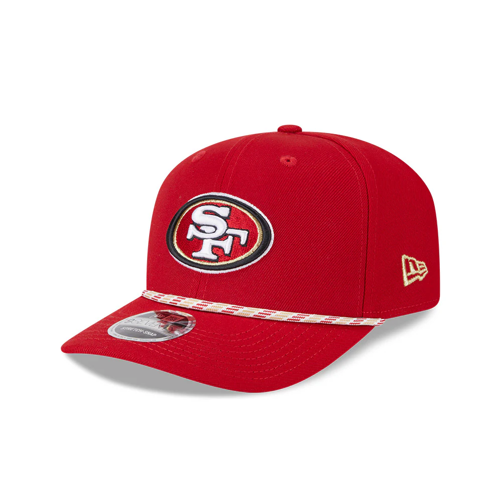 NFL San Francisco 49ers New Era Multicolor Rope 9SEVENTY Stretch-Snapback Hat - Red